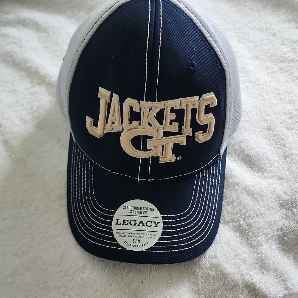 Legacy Navy and White 'Jackets' Cap